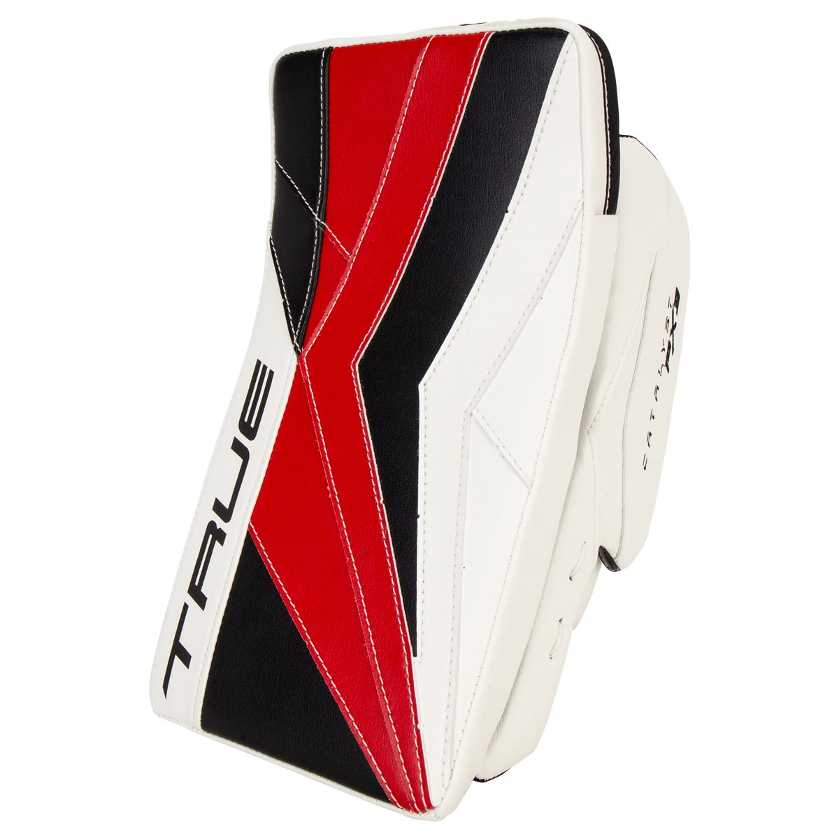 True Catalyst PX3 Senior Goalie Blocker in White/Black/Red