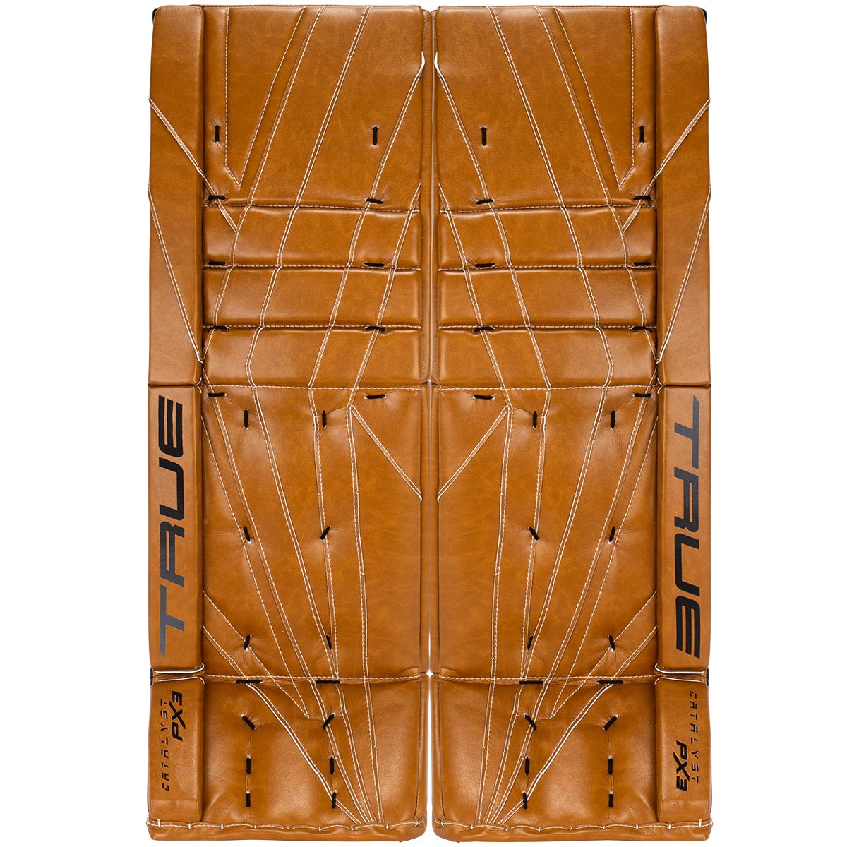 True Catalyst PX3 Senior Goalie Leg Pads in Tan Size 35+2in