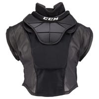 "CCM BNQ Shirt Style Neck Guard in Black Size Junior"