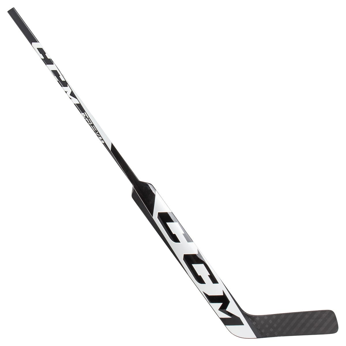 CCM Extreme Flex E5.9 Senior Goalie Stick in White/Black Size 27in