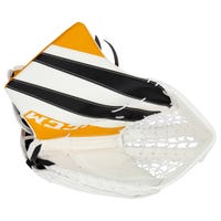 CCM Extreme Flex E5.9 Senior Goalie Glove in White/Black/Yellow