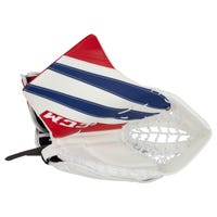CCM Extreme Flex E5.9 Intermediate Goalie Glove in White/Red/Blue