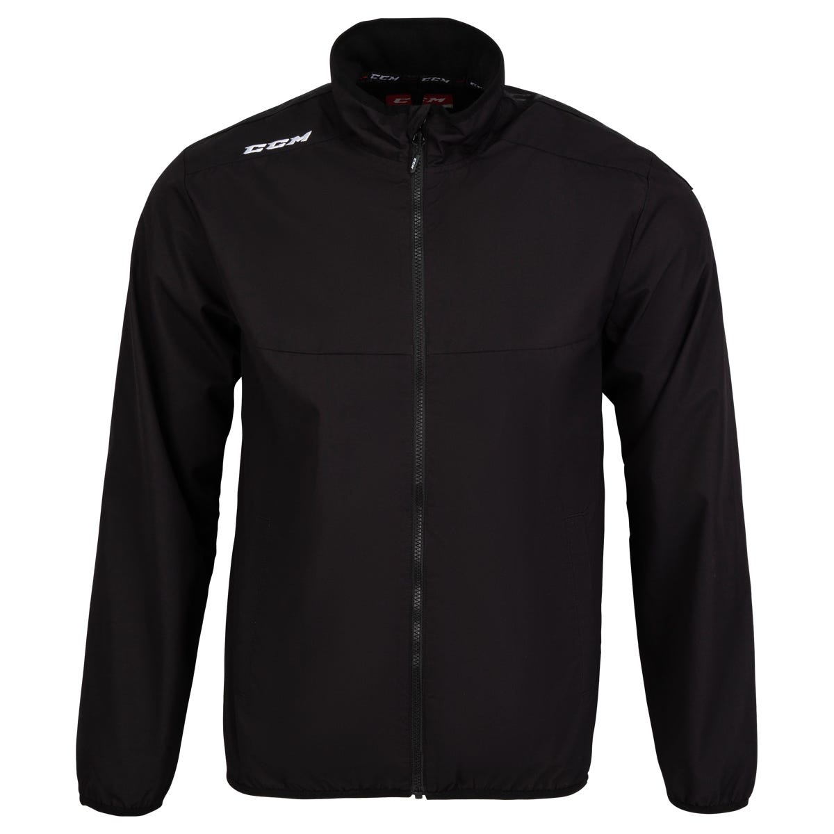CCM Lightweight Senior Rink Suit Jacket - 21 Model | 100% Polyester in Black Size Medium