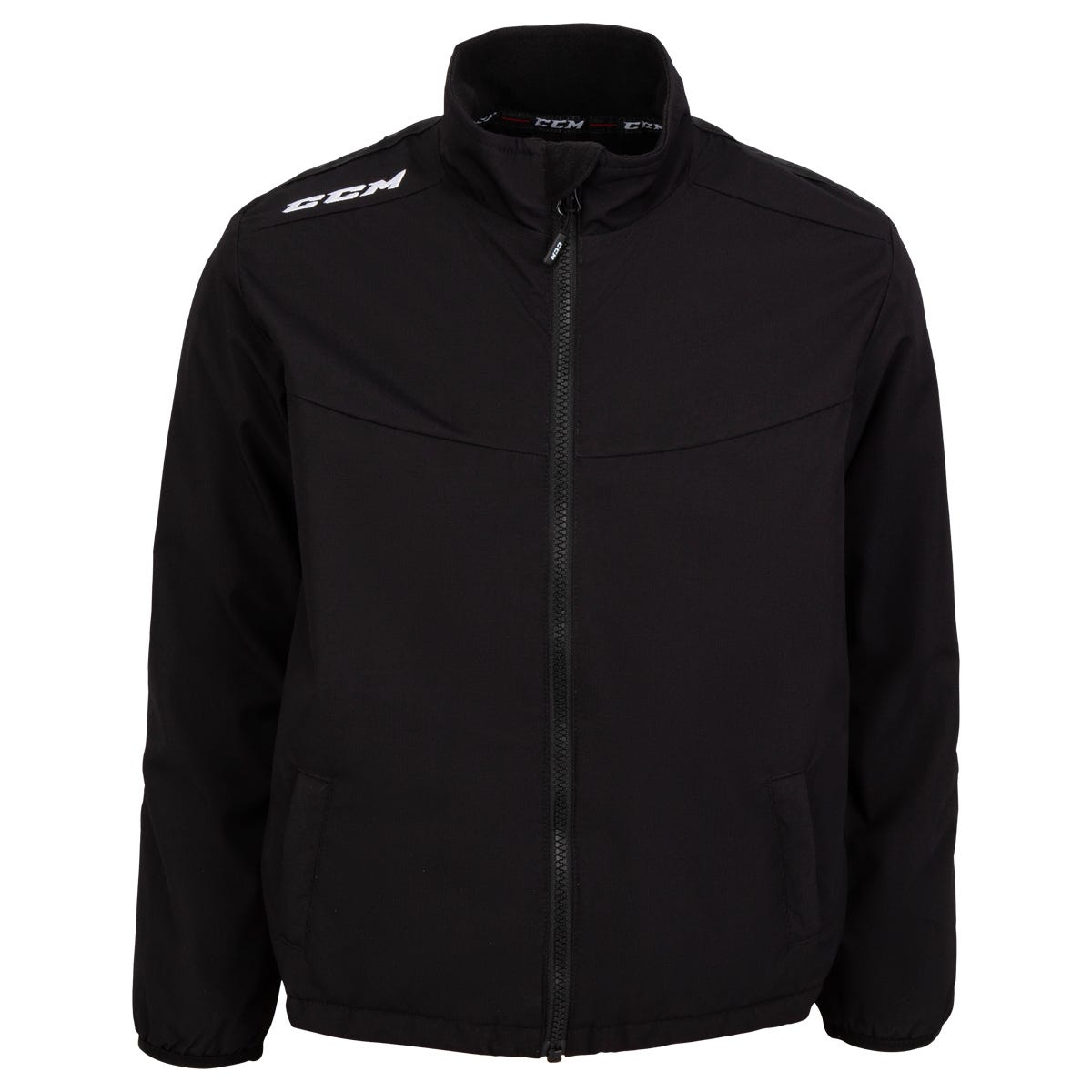 CCM Mid-Weight Youth Jacket | 100% Polyester in Black Size Medium