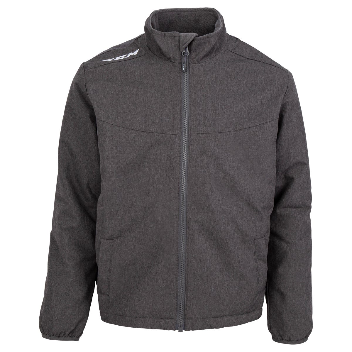 CCM Mid-Weight Youth Jacket | 100% Polyester in Grey Size Medium