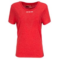 CCM Crew Neck Women's Short Sleeve T-Shirt in Red Size X-Large