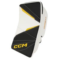 CCM Axis A2.9 Senior Goalie Blocker in White/Black/Gold