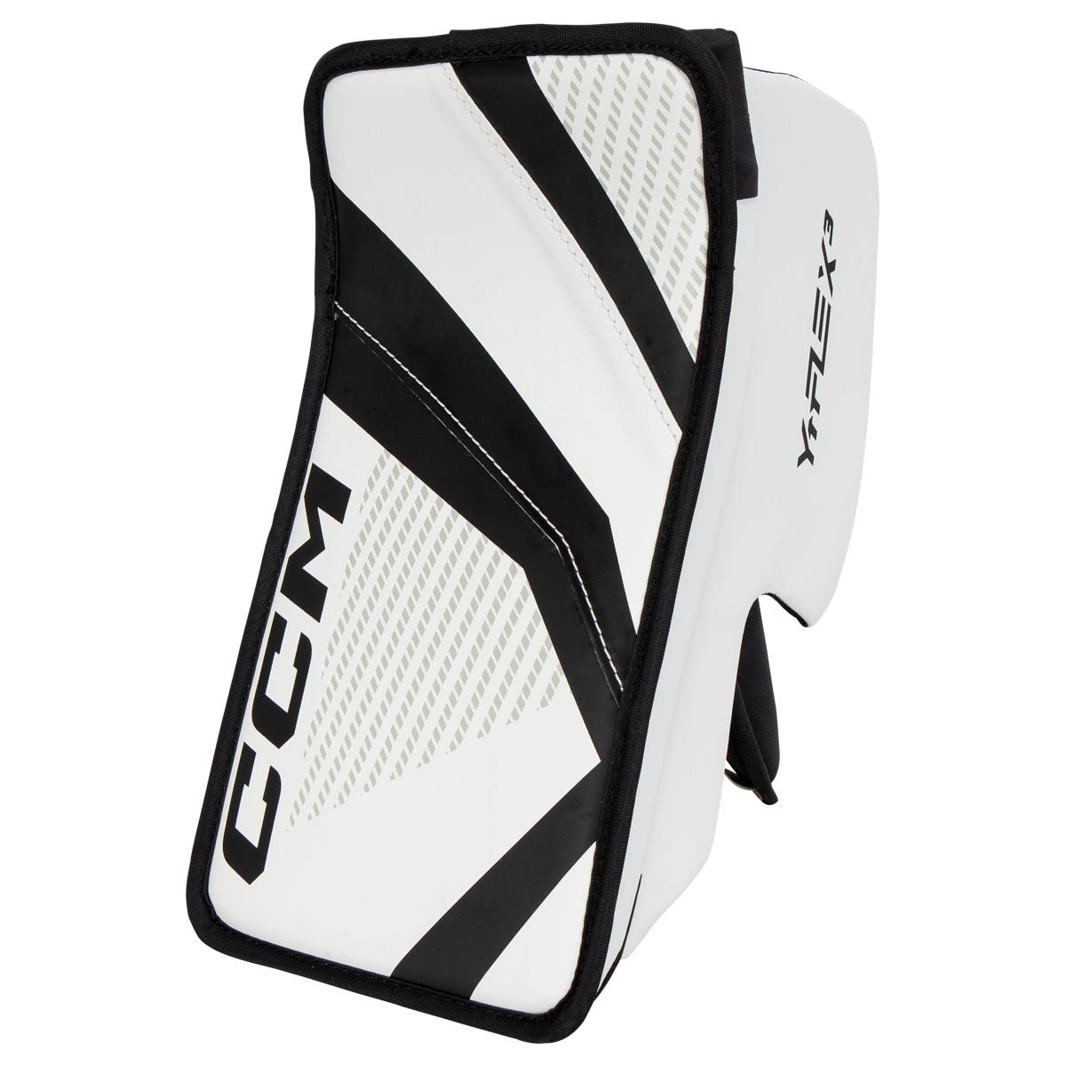 CCM YTFlex 3 Youth Goalie Blocker in White/Black