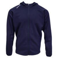 "CCM Premium Tech Fleece Adult Full Zip Hoodie in Navy Size Large"