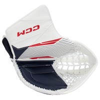 CCM Axis A2.5 Junior Goalie Glove in White/Navy/Red