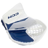 CCM Axis A2.5 Junior Goalie Glove in White/Blue