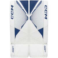 CCM Axis A2.5 Junior Goalie Leg Pads in Royal White Size 26+1in