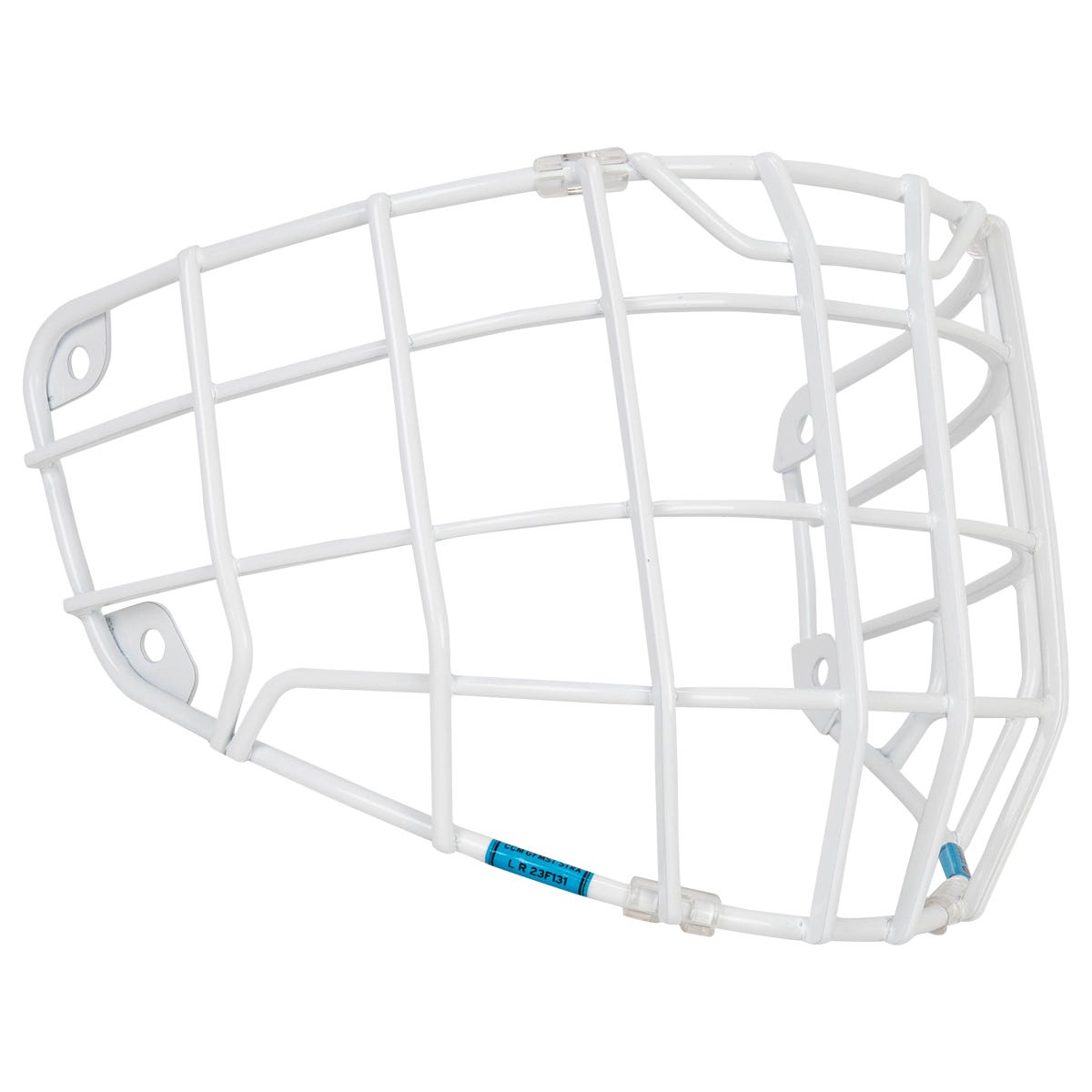 CCM Pro Stainless Steel Certified Straight Bar Goalie Cage in White
