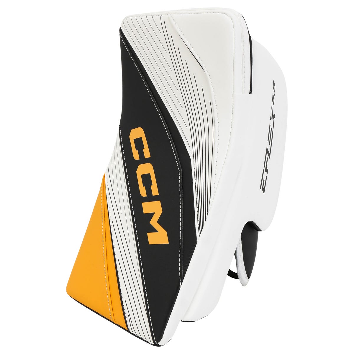 CCM EFLEX 6.5 Junior Goalie Blocker in Black/Gold
