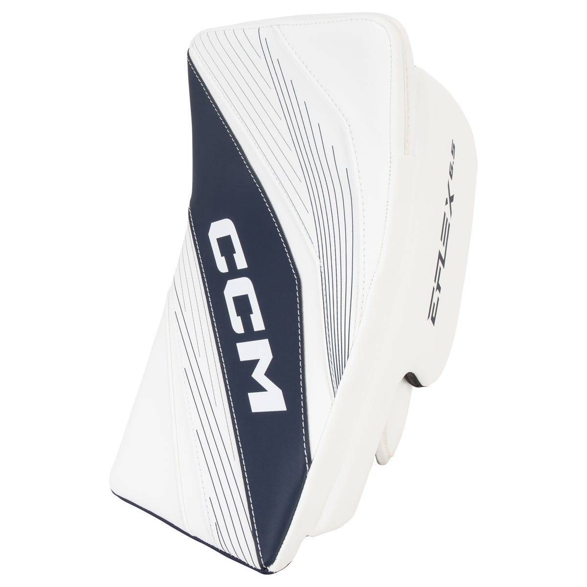CCM EFLEX 6.5 Junior Goalie Blocker in Navy/White
