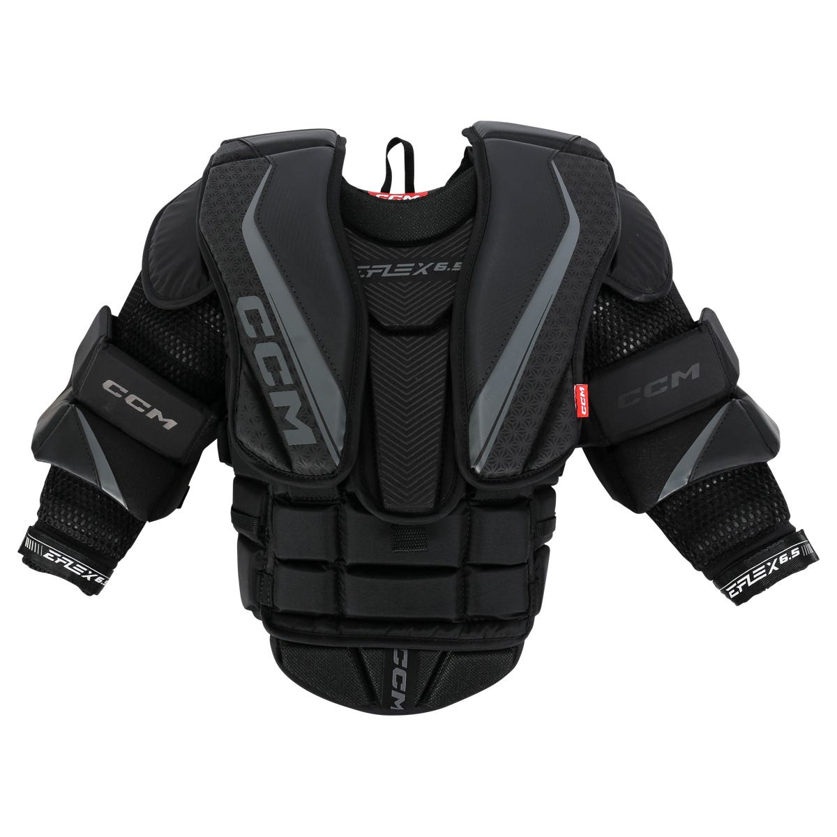 CCM EFLEX E6.5 Junior Goalie Chest & Arm Protector in Black/Grey Size Large/X-Large