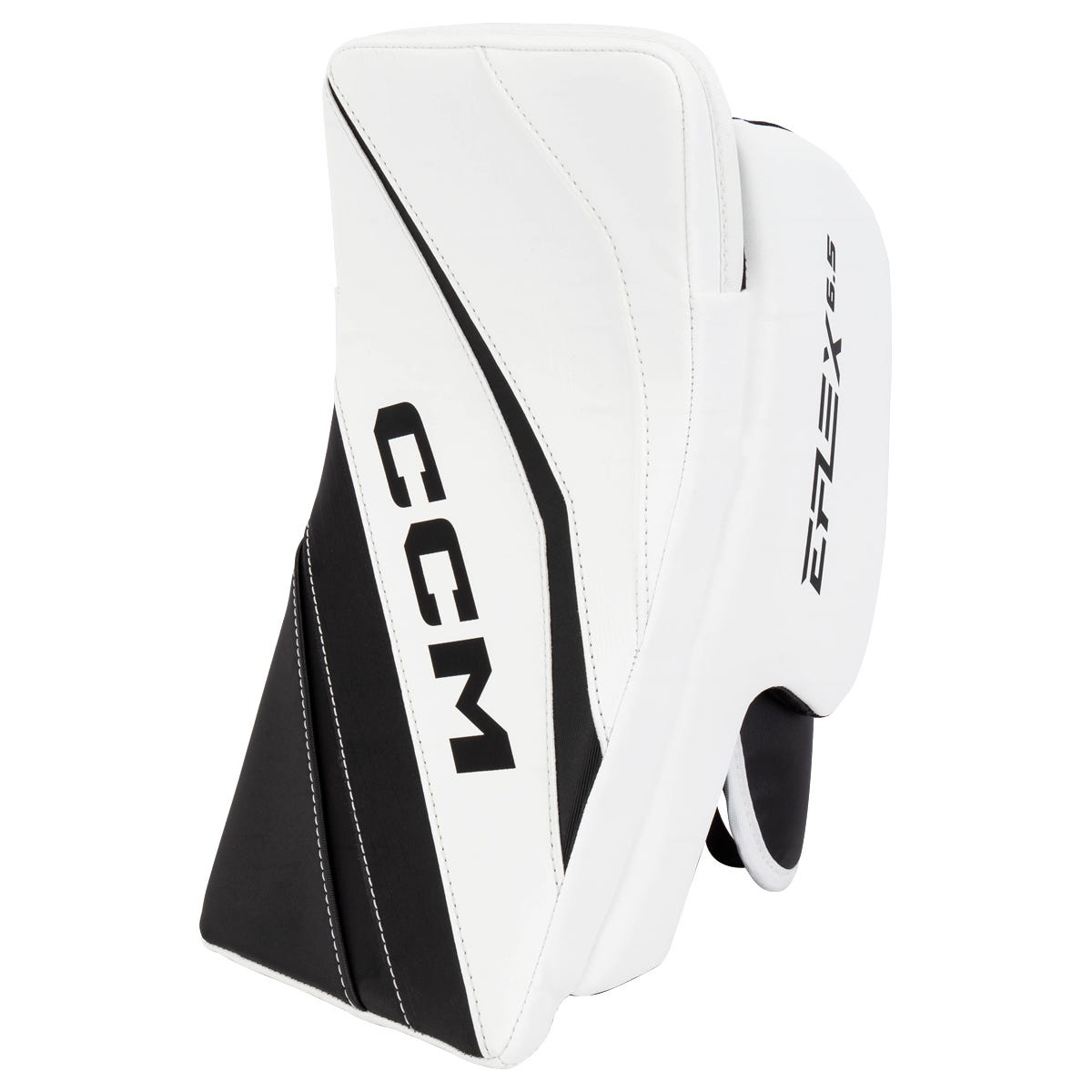 CCM EFLEX 6.5 Junior Goalie Blocker in White/Black