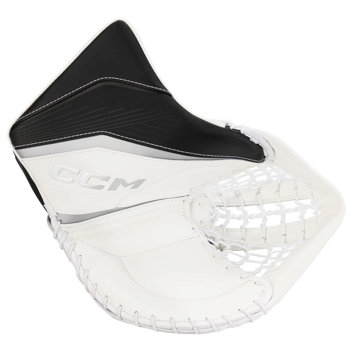 CCM EFLEX 6.9 Senior Goalie Glove in White/Black/Silver