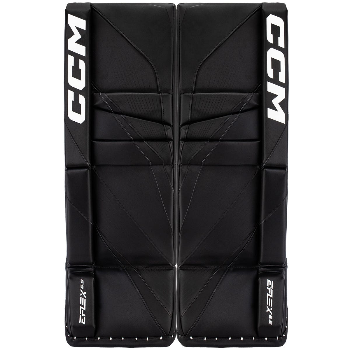 CCM EFLEX 6.5 Junior Goalie Leg Pads in Black Size 30+1in