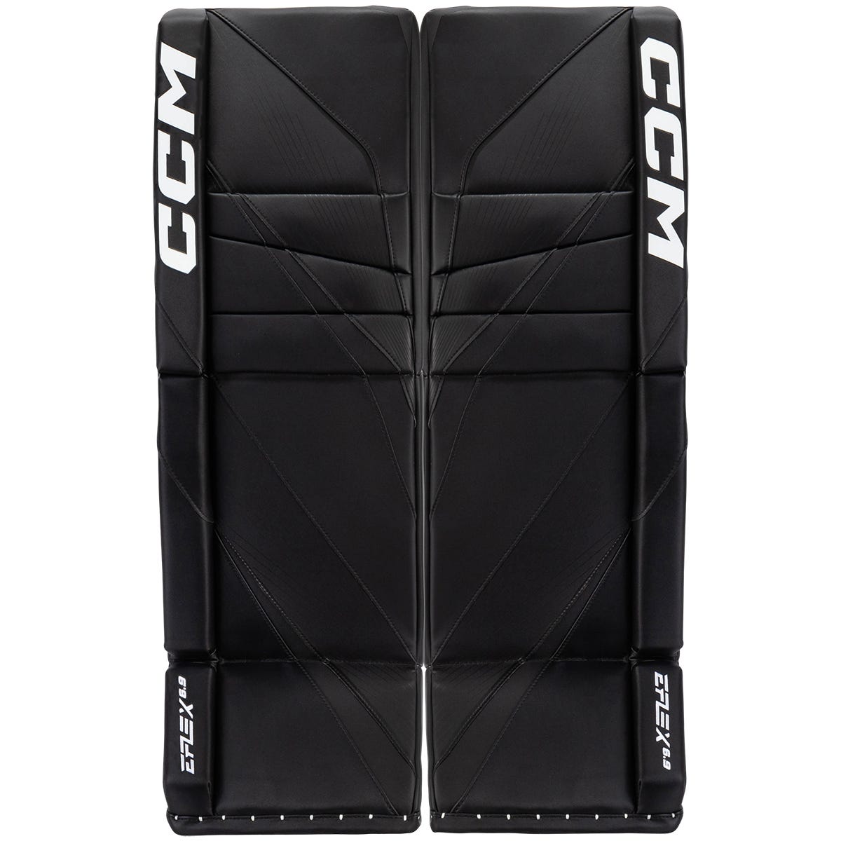 CCM EFLEX 6.9 Senior Goalie Leg Pads in Black Size 33+1in
