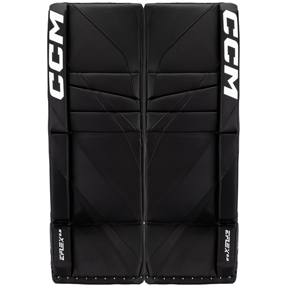 CCM EFLEX 6.9 Intermediate Goalie Leg Pads in Black Size 31+1in