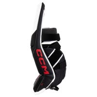 CCM Extreme Flex E6.5 Junior Goalie Leg Pads in White/Black/Red Size 30+1in