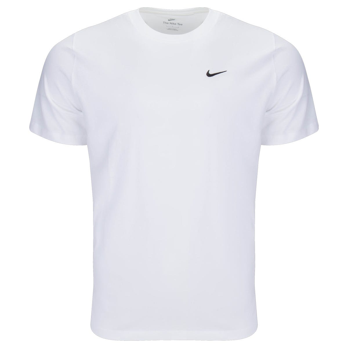 Nike Sportswear Embroidered Swoosh Mens Short Sleeve T-Shirt in White Size Medium