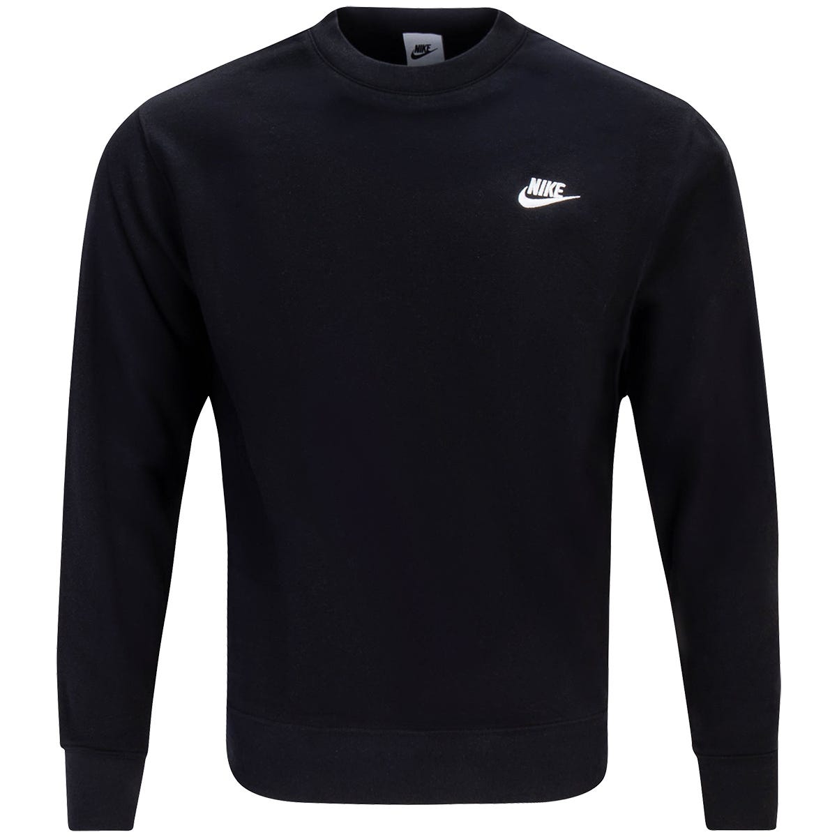 Nike NSW Club Adult Crew Sweatshirt in Black Size Large