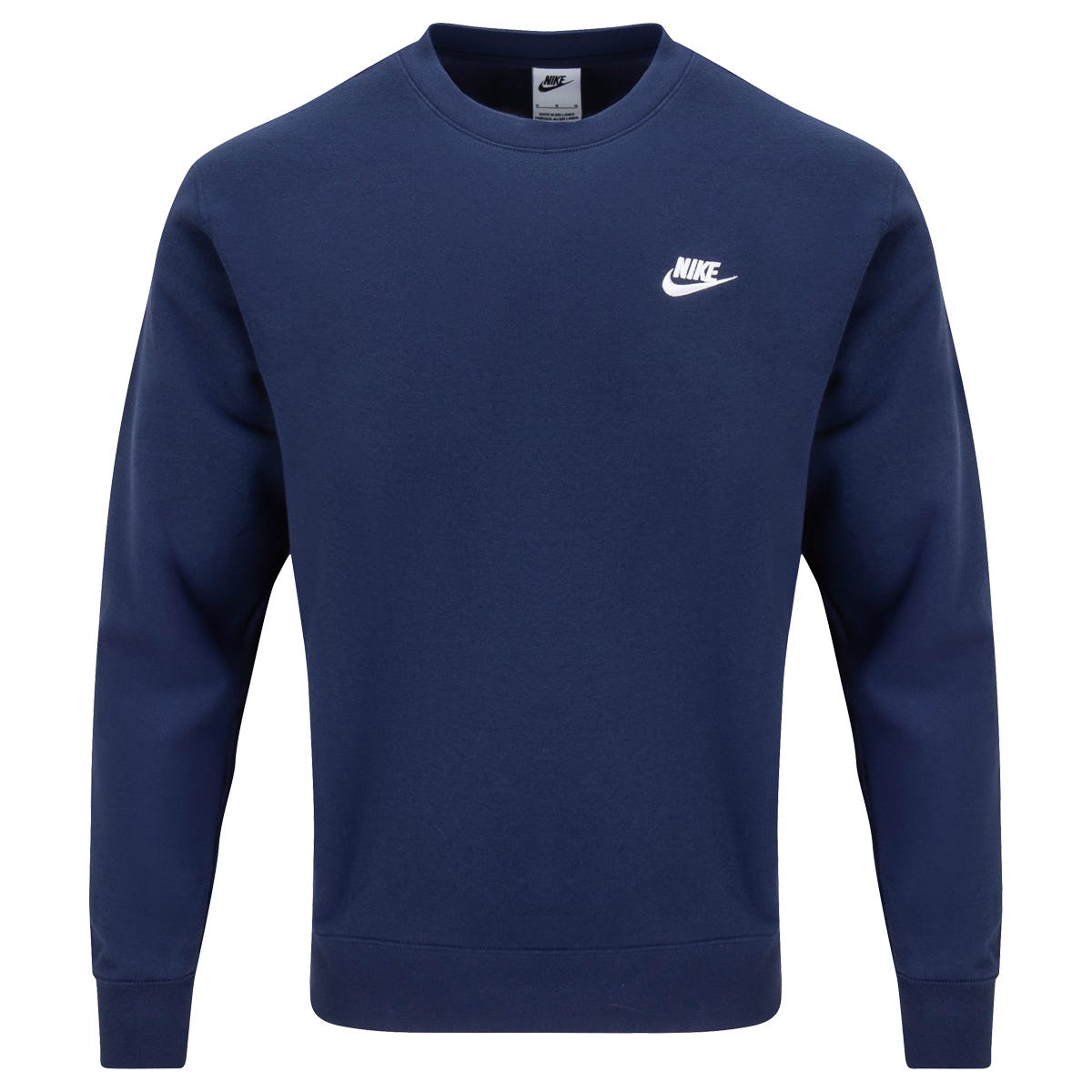 Nike NSW Club Adult Crew Sweatshirt in Navy Size X-Large