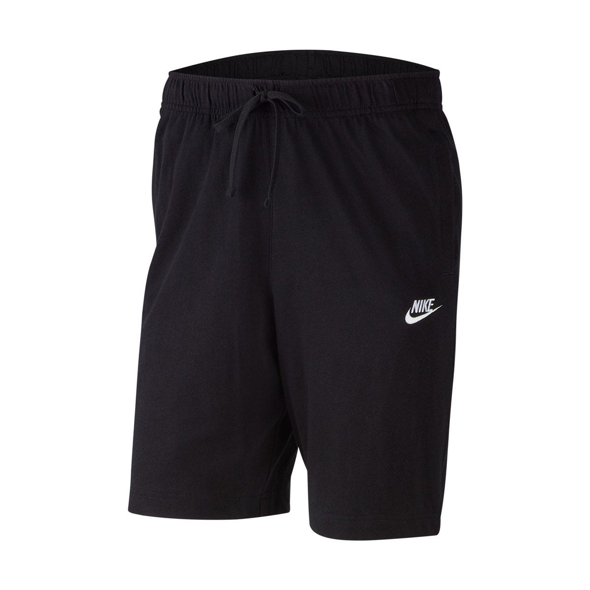 Nike NSW Club Mens Fleece Jersey Shorts | 100% cotton in Black Size Small