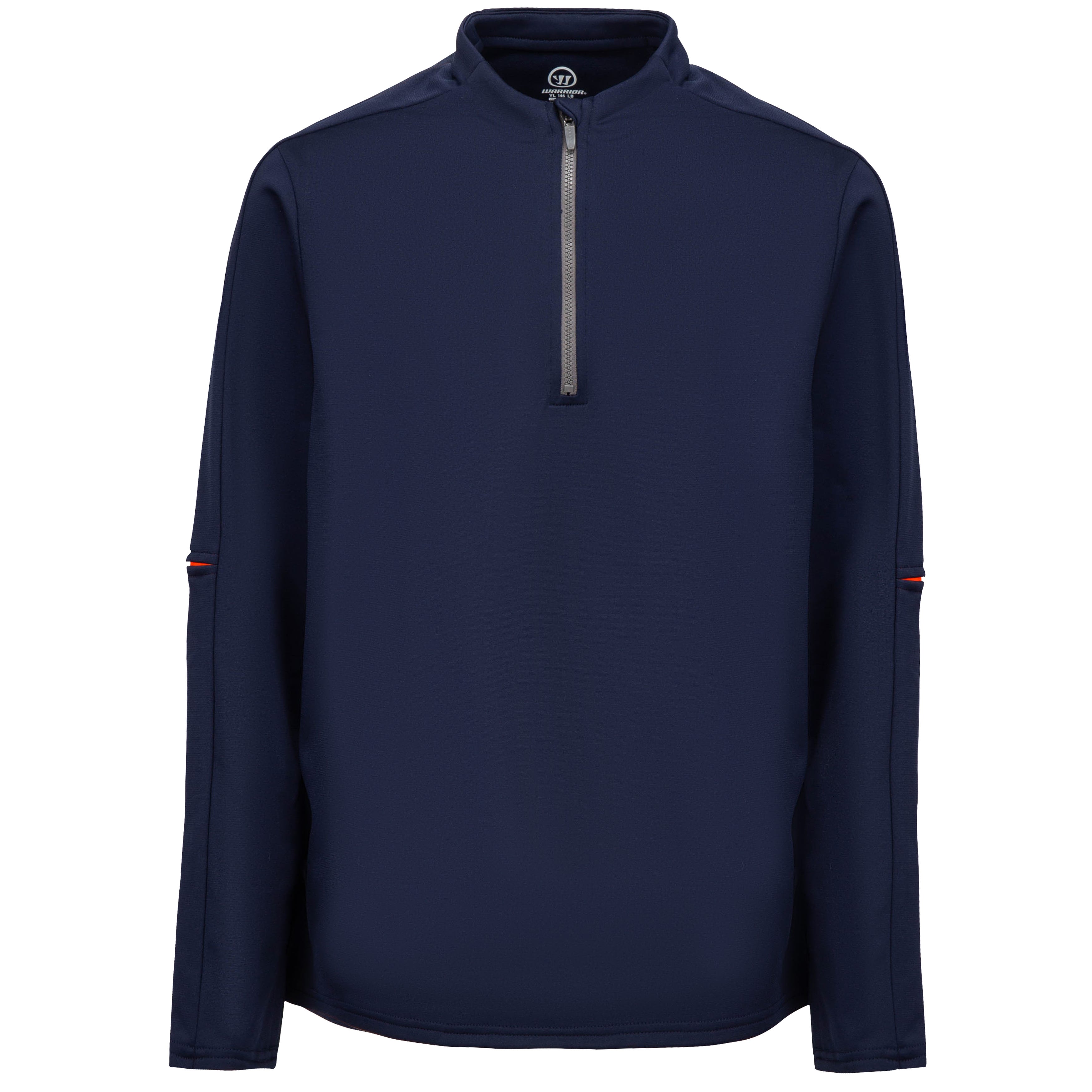Warrior Covert Hybrid Junior Quarter Zip Pullover | 100% Polyester in Navy Size Medium