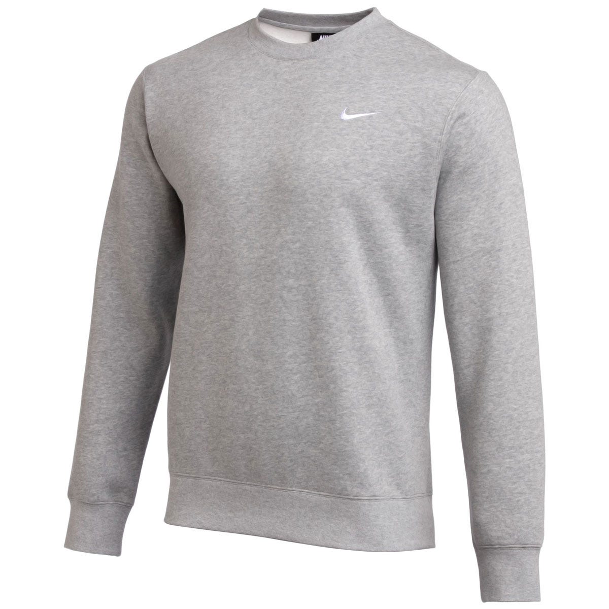 Nike Team Club Adult Crew Sweatshirt in Heather Grey Size X-Large