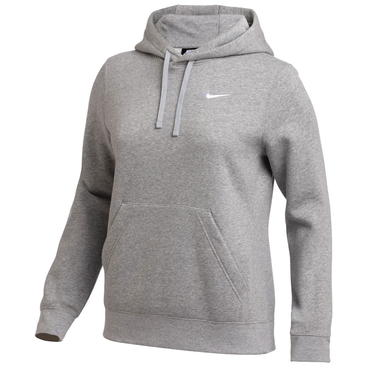Nike Team Club Adult Womens Pullover Hoodie in Heather Grey Size Large