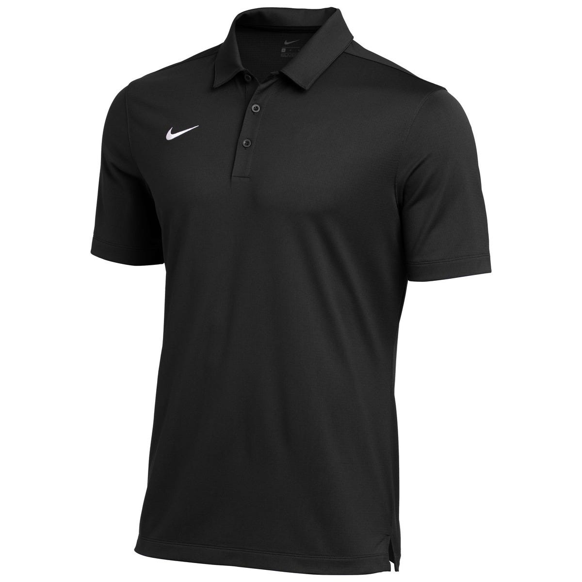 Nike Mens Football Polo Shirt | 100% Polyester in Black Size X-Large
