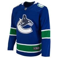 Fanatics Vancouver Canucks Premier Breakaway Blank Adult Hockey Jersey in Blue Size Small