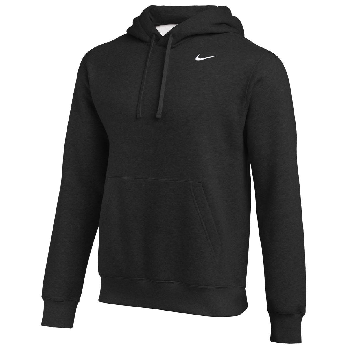 Nike Team Club Adult Pullover Hoodie in Black Size Large
