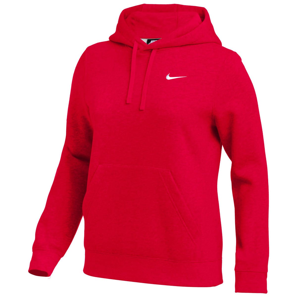 Nike Team Club Adult Womens Pullover Hoodie in Scarlet Size Large