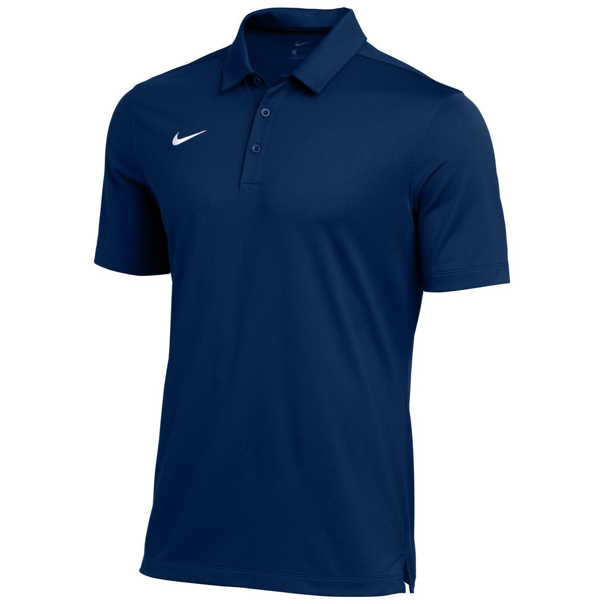 Nike Mens Football Polo Shirt | 100% Polyester in Navy Size Medium