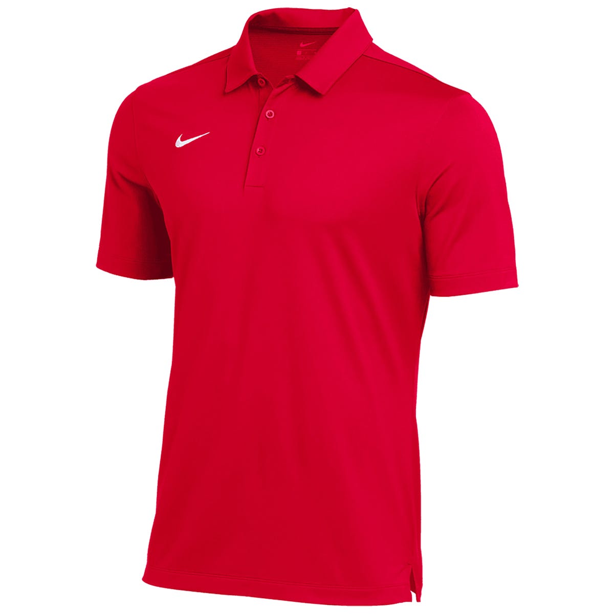 Nike Mens Football Polo Shirt | 100% Polyester in Red Size XX-Large