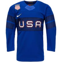 Nike Team USA 2022 Olympic Adult Hockey Jersey in Royal Size Large