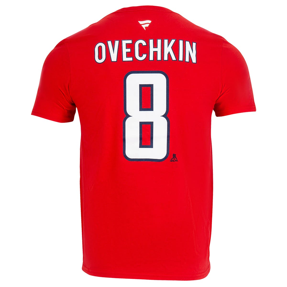 Fanatics Washington Capitals Authentic Stack Name & Number Short Sleeve T-Shirt | 100% cotton in Ovechkin - Red Size Small