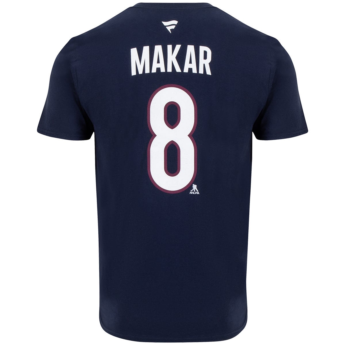 Fanatics Colorado Avalanche Authentic Stack Name & Number Short Sleeve T-Shirt | 100% cotton in Makar - Navy Size Large