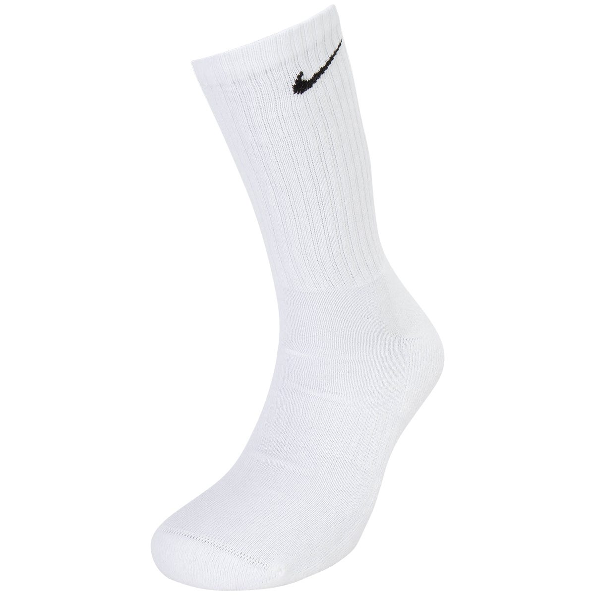 Nike Everyday Cushioned Crew Socks - 6pk in White/Black Size X-Large