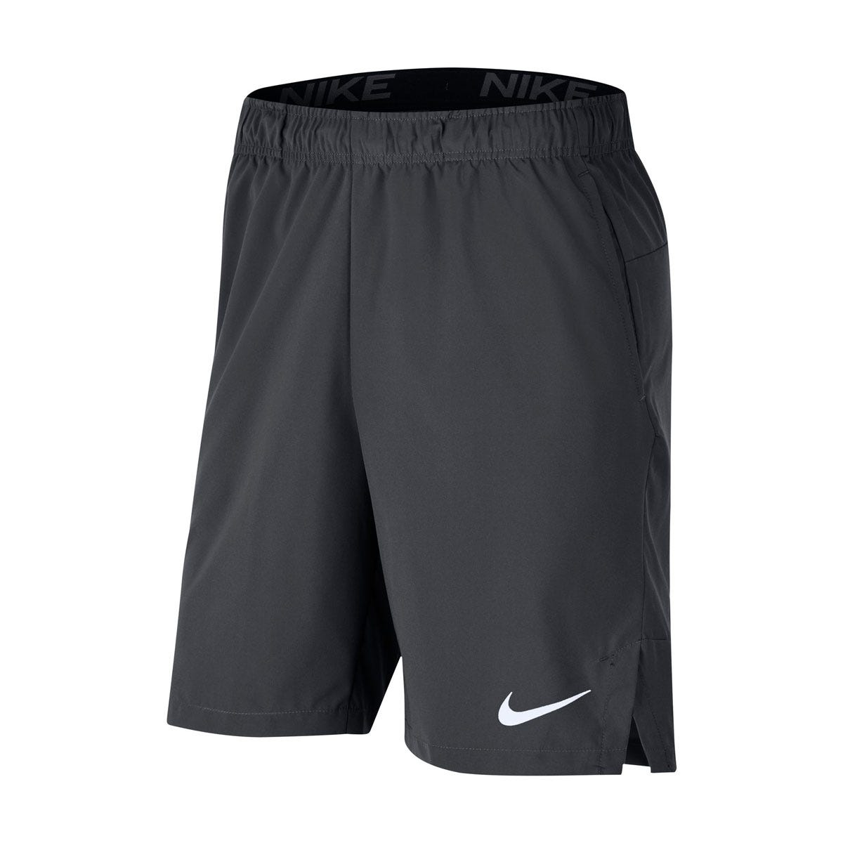 Nike Dry-Fit Flex Mens Woven Training Shorts | 100% Polyester in Anthracite Size Medium