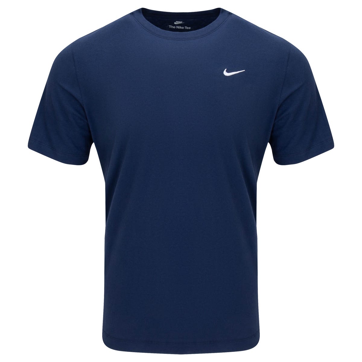 Nike Sportswear Embroidered Swoosh Mens Short Sleeve T-Shirt in Navy Size Medium