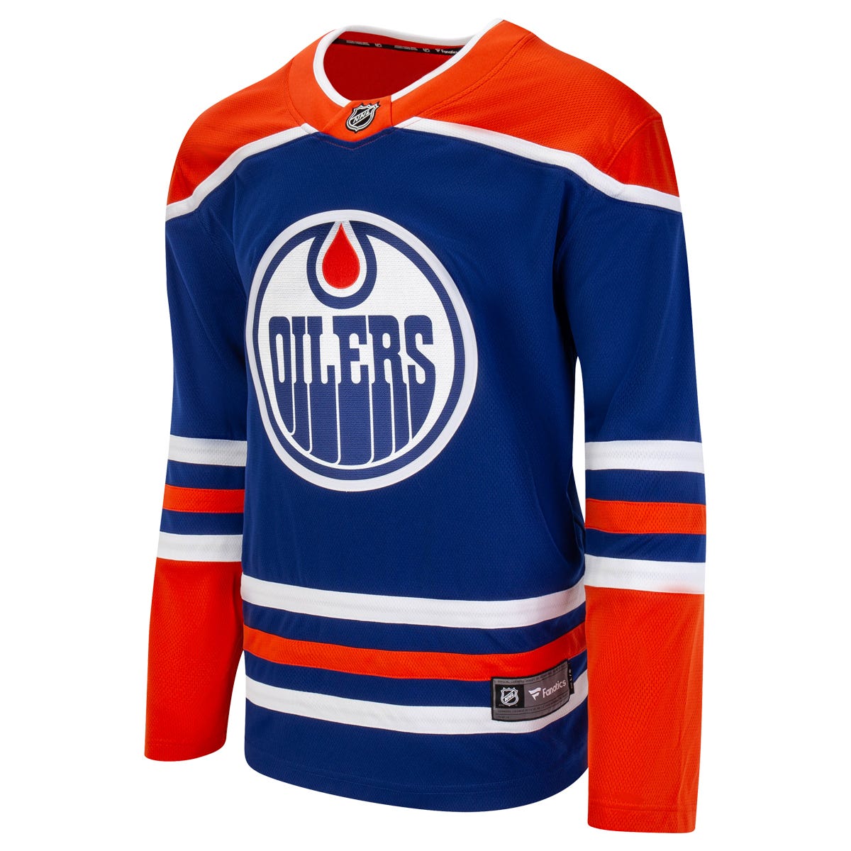Fanatics Edmonton Oilers Premier Breakaway Blank Adult Hockey Jersey in Royal Size Small