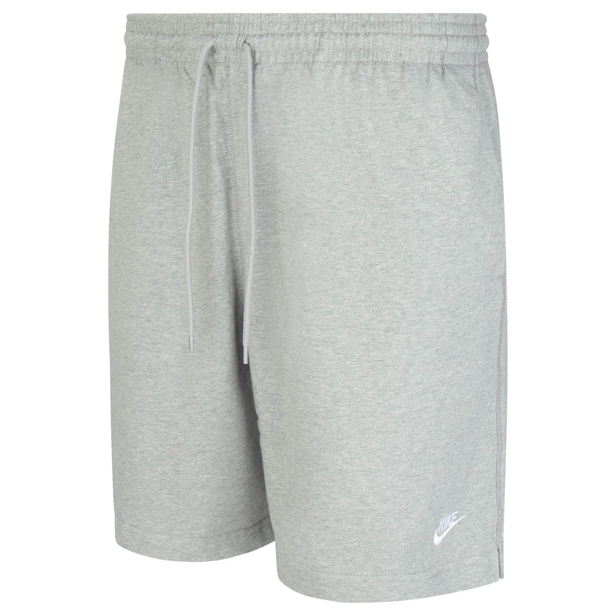 Nike Club Mens Knit Shorts | 100% cotton in Heather Grey Size Large