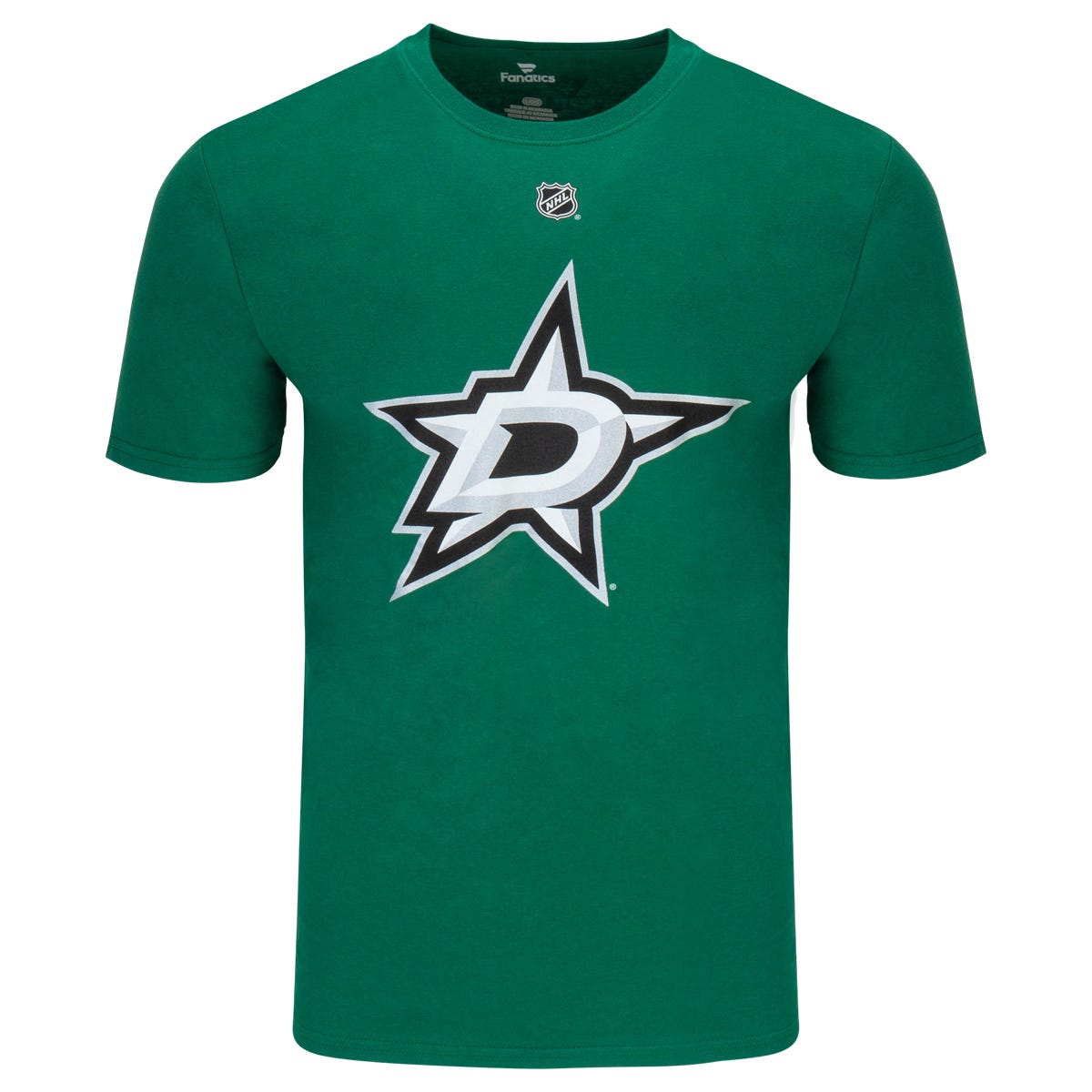 Fanatics Dallas Stars Authentic Stack Name & Number Short Sleeve T-Shirt | 100% cotton in Robertson - Green Size Small