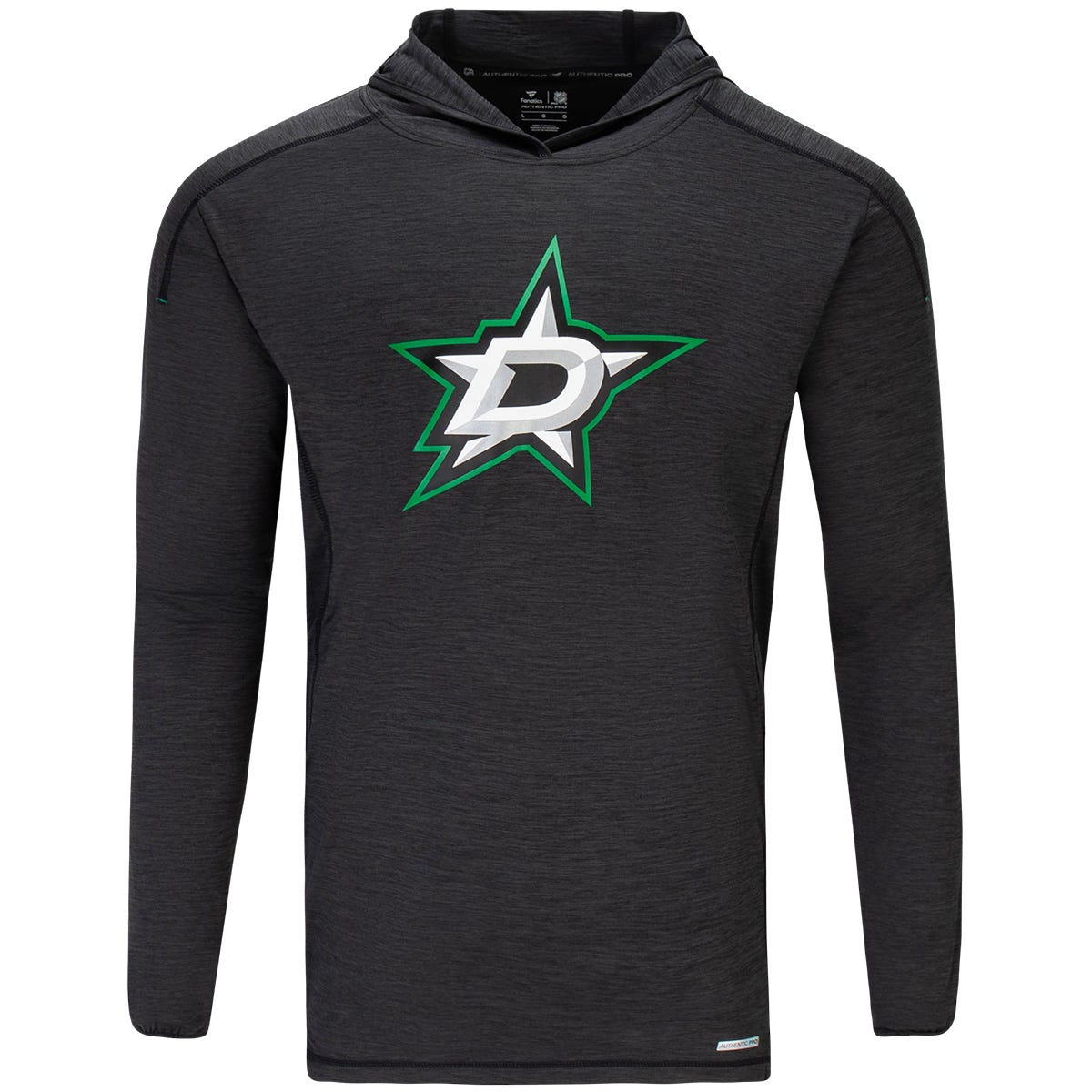 Fanatics Dallas Stars Authentic Pro Pullover Adult Hoodie in Black/Green Size XX-Large