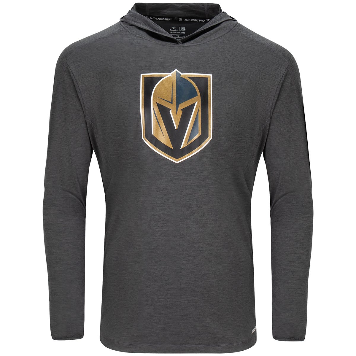 Fanatics Vegas Golden Knights Authentic Pro Pullover Adult Hoodie in Shadow/Gold Size X-Large